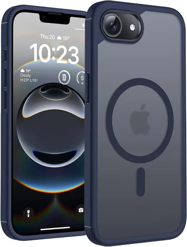 Vista 157 de TOCOL Funda para iPhone 11, compatible con Magsafe, protección completa de cámara, imanes integrados, protección contra caídas, funda translúcida