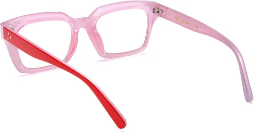 Vista 3 de FEISEDY B2461 - Gafas cuadradas clásicas sin receta para mujer