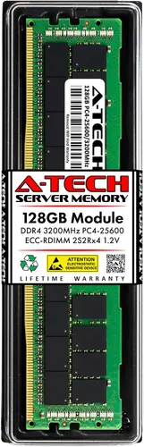 Vista 155 de A-Tech 4GB DDR4 2133MHz PC4-17000 ECC RDIMM 1Rx8 Single Rank 1.2V ECC Registered DIMM de 288 pines Módulo de actualización de memoria RAM