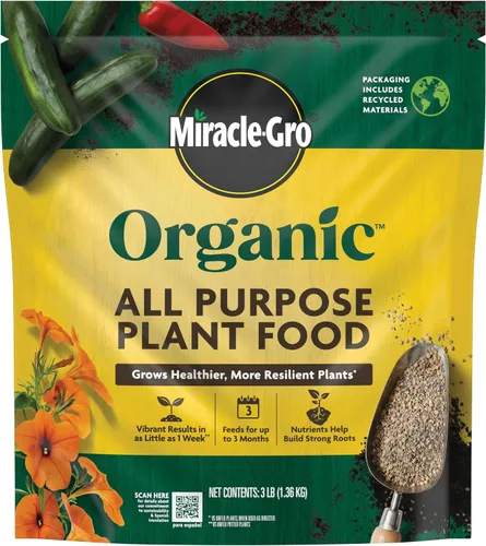 Vista 10 de Miracle-Gro Alimento orgánico para plantas, uso con plantas de interior o exterior, fertilizante líquido orgánico para contenedores y jardines