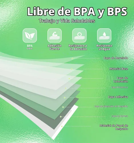 Vista 2 de Etiquetas D30, 3 rollos de etiquetas Phomemo (0.47 x 1.57 pulgadas), calcomanías térmicas autoadhesivas para D30, para nombre, suministros Blanco