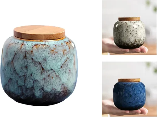 Vista 12 de Urna pequeña para cenizas humanas – Mini urna decorativa de cerámica para funeraria, urnas conmemorativas de 2.5 pulgadas para adultos, niños