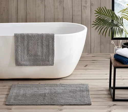 Vista 18 de Eddie Bauer - Alfombra de baño, alfombra de pasillo de algodón 100% suave y afelpado con mechones, altamente absorbente, de secado rápido y con Beige