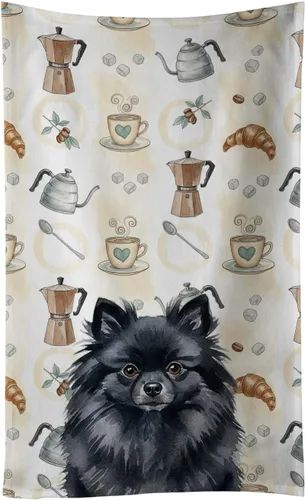 Vista 34 de Caroline's Treasures Afghan Hound - Toalla de cocina para barra de café, terciopelo frontal y lazo de algodón, lavable a máquina Sabueso afgano