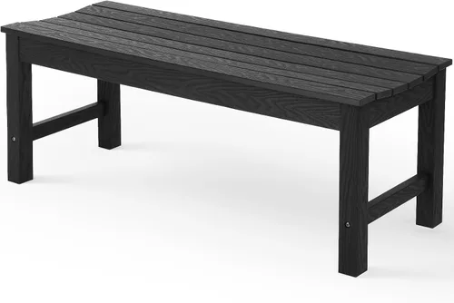 Vista 20 de Stoog Banco de Exterior para 2 Personas para Todo Clima, Capacidad de 800 libras Banco de Jardín de Plástico HIPS para Patio, Patio Trasero, Porche