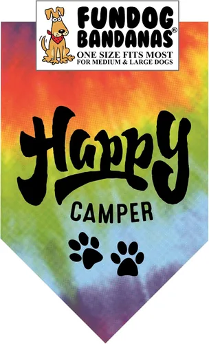 Vista 10 de Happy Camper - Bandana para perros pequeños de menos de 20 libras, naranja quemado