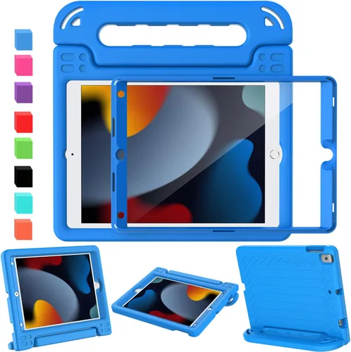 Vista 14 de AVAWO - Funda infantil para iPad de 10.9 pulgadas con protector de pantalla integrado, duradera, a prueba de golpes, ligera, con mango protector