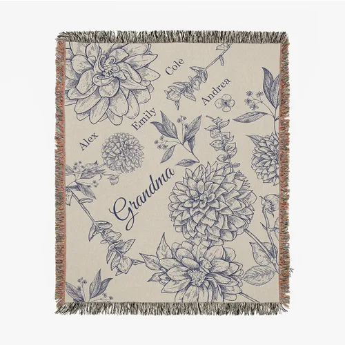 Vista 24 de Personalized Grandma Blanket, Gifts for Grandmother from Grand Kids, Name Blankets for Mimi, Gigi, Nana (Grandma 01)