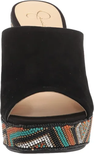 Vista 2 de Jessica Simpson Shantell 4 - Sandalias de cuña de gamuza para mujer