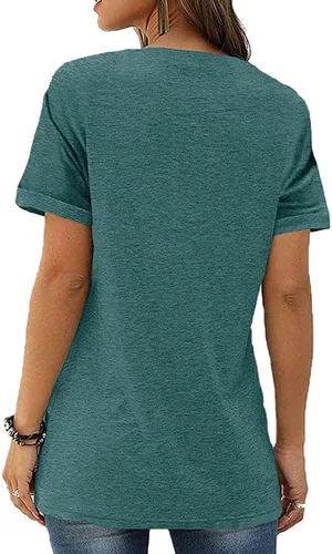 Vista 4 de Camisetas gráficas divertidas para mujer, camisetas de verano estampadas para viajes por carretera, novedad de la naturaleza, camisetas sueltas