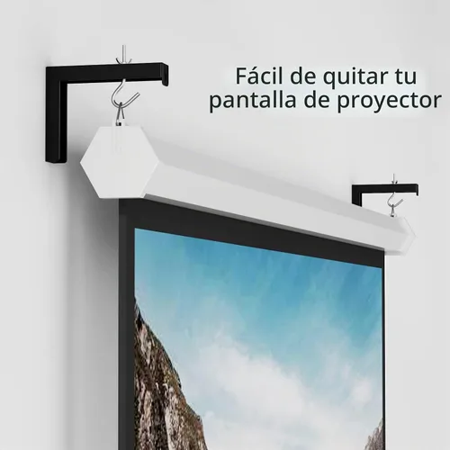Vista 3 de WALI Soporte Universal para Pantalla de Proyector de Techo, Soporte de Montaje en Pared con Soportes en L, Extensión Ajustable de 6 Pulgadas con Kit