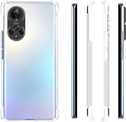 Vista 2 de USTIYA Funda para Honor 50/Huawei Nova 9 Funda Transparente TPU Cuatro Esquinas Funda Protectora Transparente Suave Funda