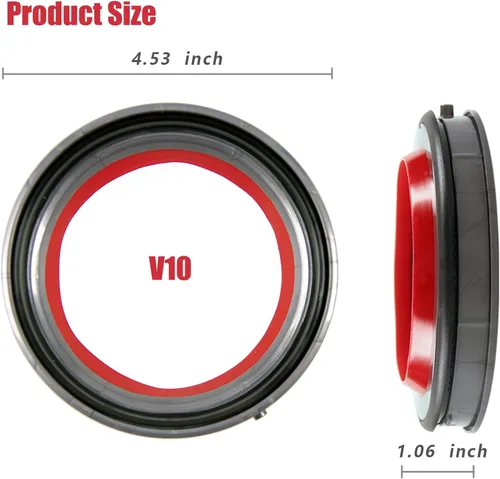 Vista 3 de Reemplazo del anillo de sellado de cubo de polvo para Dyson V10 SV12 Asamblea de accesorios de aspiradora Piezas de repuesto de sellador para V10