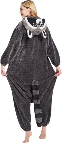 Vista 6 de DarkCom Unisex Adult Cosplay Animal Onesie Halloween Costume Christmas One Piece Pajamas Sleepwear for Women Men