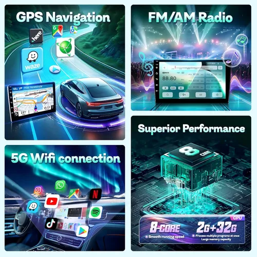 Vista 4 de 8Core 2+32G para Ford F150 Radio, actualización 2009-2014, 9 pulgadas, pantalla táctil IPS F-150, unidad principal estéreo con CarPlay Android Auto