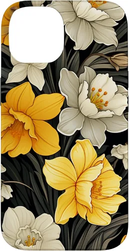 Vista 4 de Daffodil Flower Pattern Modern Floral Case for iPhone 17