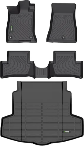 Vista 60 de Alfombrilla de maletero para todo tipo de clima para Mazda CX-30 2020-2025 2026, accesorios de maletero de auto de ajuste personalizado - Negro
