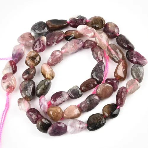 Vista 19 de HAAMIIQII - Cuentas sueltas de cristal de amatista púrpura natural de 5-8 mm, pequeñas, irregulares, en forma libre, pulidas, para hacer joyas, 38