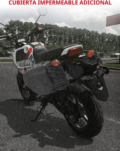 Vista 5 de KEMIMOTO Alforjas expandibles para motocicleta, 24-30L (15L*2) Ajuste para Mini Motocicleta Scooter Sport Bike Dual Sport ADV160 Ruckus Grom Navi