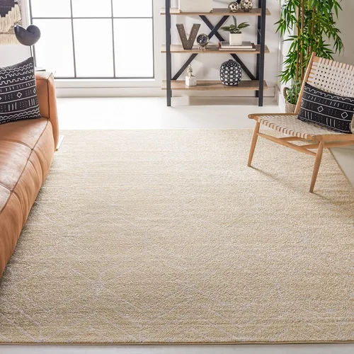 Vista 14 de SAFAVIEH Adirondack Collection - Alfombra decorativa, 2 x 3 pies, color negro y marfil, diseño geométrico moderno, no desprende pelusa y de fácil