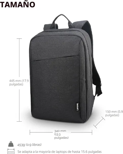 Vista 6 de Mochila para portátil Lenovo B210, 15.6 pulgadas para portátil/tableta, duradera, repelente al agua, ligera, diseño elegante, elegante para viajes