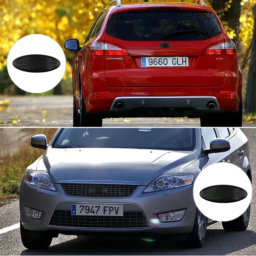 Vista 3 de CONGCONG Emblema de la bandera estadounidense de 4.5 pulgadas para Ford, calcomanía ovalada de 4.5" x 1.8" placa de identificación compatible