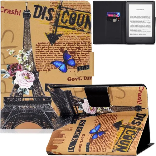 Vista 11 de Funda para Kindle (10ª generación 2019), piel sintética, delgada, ligera, con funda protectora inteligente de encendido y apagado automático