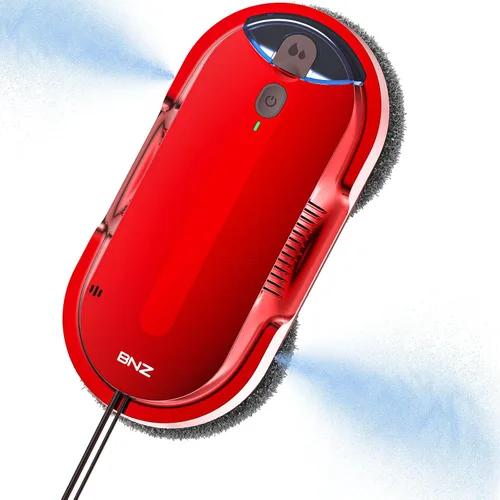 Vista 9 de BNZ Robot inteligente de limpieza de ventanas, limpiador de ventanas Twin Turbo con doble espray automático y múltiples sistemas de seguridad