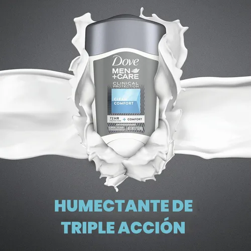 Vista 5 de Dove Men + Care Clinical Protection Desodorante antitranspirante Solid Clean Comfort 1.70 oz (paquete de 8)