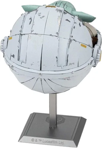 Vista 6 de Fascinations Metal Earth Premium Series Star Wars Mandalorian The Child Kit de modelo de metal 3D con pinzas
