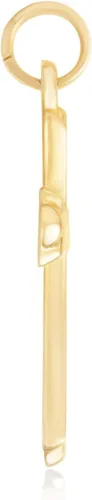 Vista 20 de Dijes religiosos de oro amarillo de 14 quilates para hombres y mujeres – disponible en varios diseños