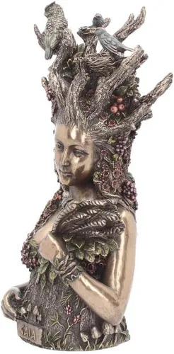 Vista 2 de Nemesis Now Gaia - Figura de busto (11.8 in), color bronce