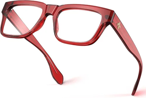Vista 8 de VISOONE Fashion Square Frame Blue Light Blocking Glasses RANDI