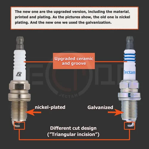 Vista 4 de Paquete de 4 bujías de repuesto para automóviles de iridio compatibles con BKR6EIX-11 ES300 GS300 IS300 RX300 RX330 Avalon Camry Highlander Sienna