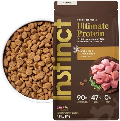 Vista 10 de Instinct Ultimate Protein - Receta de pollo sin granos, comida seca natural para gatos, bolsa de 4 libras Protein-packed recipe, 95% protein from