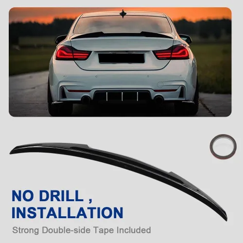 Vista 5 de Alerón de maletero para BMW Serie 4 F32 Coupé de 2 puertas 2014-2020 ABS