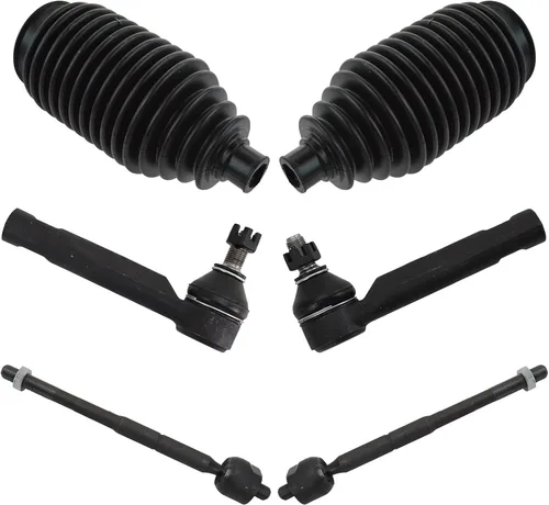 Vista 52 de TRQ Kit de dirección delantera con barra de acoplamiento de fuelle de piñón y cremallera compatible con Toyota Echo 2000-2005