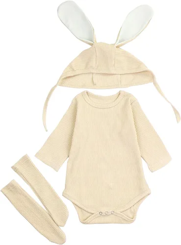 Vista 4 de AGQT Babys Bunny Costume Easter Halloween Outfit Set Size 0-24 Months