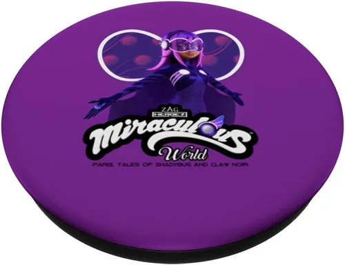Vista 2 de Miraculous Ladybug Tales of Shadybug and Claw Noir Hesperia PopSockets Standard PopGrip