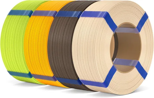 Vista 24 de ELEGOO Filamento de relleno básico PLA 1.75mm negro 4KG, filamento para impresora 3D sin carrete precisión dimensional +/- 0.02mm, PLA para 4*2.2