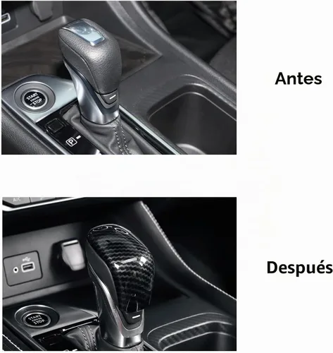 Vista 2 de Compatible con Nissan Sentra Altima 2025 2024 2023 2022 2021 2020 Accesorios para consola central de coche, panel de engranajes, cubierta de perilla