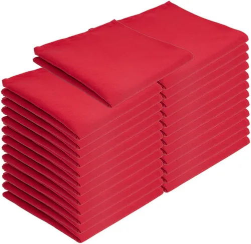Vista 14 de Arkwright Servilletas de tela para restaurante, (paquete de 25) servilletas de poliéster hilado con bordes con dobladillo, ideal para cenas, bodas