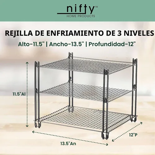Vista 2 de Betty Crocker Bandeja de enfriamiento 3 niveles.