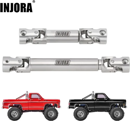 Vista 7 de INJORA Ejes de transmisión de acero inoxidable para TRX4M High Trail K10 F150