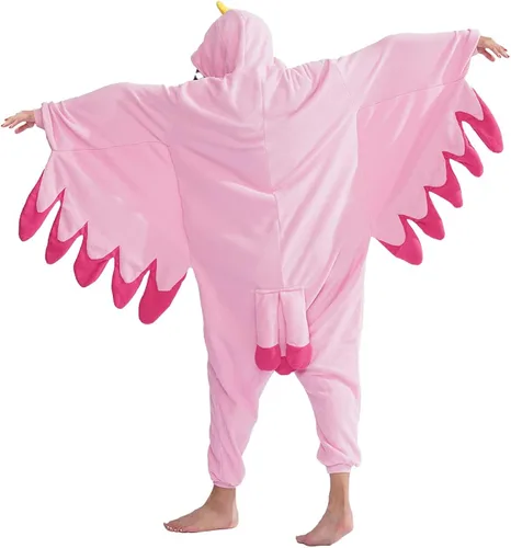 Vista 5 de vavalad Pijama de dibujos animados para adultos, disfraz de animal de Halloween, pijamas de cosplay para mujeres y hombres