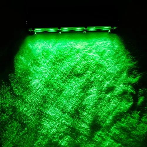 Vista 7 de Barra de luz LED verde de una sola fila de 7 pulgadas, 18 W, luces antiniebla, luces antiniebla de conducción de trabajo, 12 V, 24 V, ultrafina