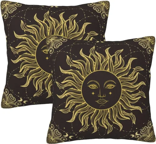 Vista 17 de Juego de 2 fundas de almohada con estampado de leopardo abstracto de animales africanos y vida silvestre, retro, fundas de almohada para decoración