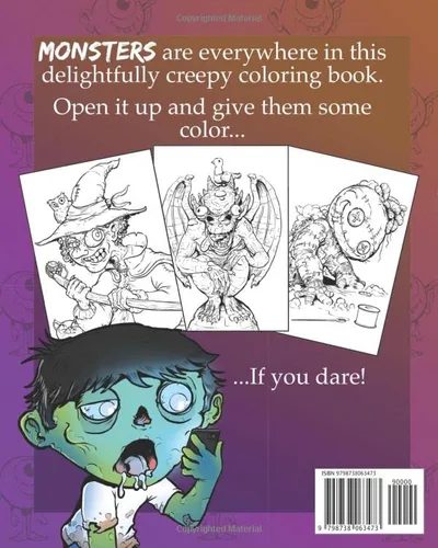 Vista 2 de Monsters A Coloring Book