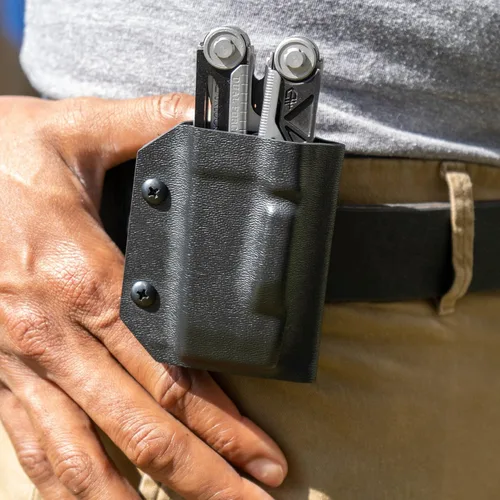 Vista 3 de Clip & Carry Kydex - Funda multiherramienta para Gerber Dual-Force, fabricada en Estados Unidos, funda para múltiples herramientas, color negro