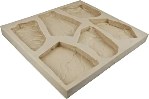 Vista 9 de Molde de goma de piedra de chapa para hormigón o yeso, planos de piedra de campo, versión 1, 22.75 x 20.5